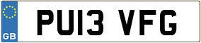 Truck License Plate